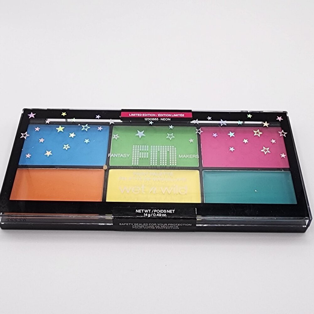 Wet N Wild Paint Palette Fantasy Makers Limited Edition  Neon #1230865 0.49 Oz